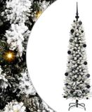 vidaXL Kunstkerstboom Wit 150 cm PVC en Metaal en Plastic