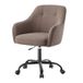 JOYFURNOS Fauteuil ergonomique pivotant réglable - Marron