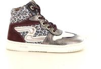 Develab 41926 Hoge Sneakers Meisjes Leer Panterprint Maat 29