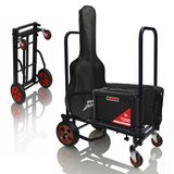 Pyle Steekwagen, Aanpasbare platformwagen, Opvouwbaar en Compact, inklapbare transportwagen, Uitschuifbaar tot 112 cm, Maximum Draagvermogen: 136 kg