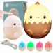 Lampe de chevet LED sans fil dinosaure pour enfants, RGB, câble USB, rose