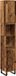 vidaXL Badkamerkast - 30x30x190 cm - Bewerkt Hout - Oud Houtkleurig