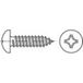 TOOLCRAFT 1068155 Vis de tôle 2.9 mm 22 mm Phillips DIN 7981 Inox A4 1000 pièce(s)