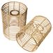 Set van 2 lampenkappen cilindrisch in boho-stijl - Beige
