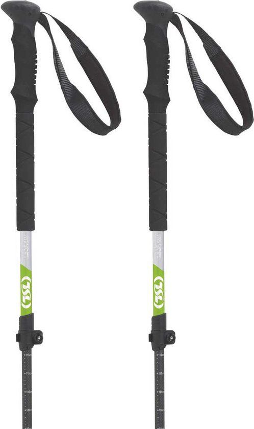 TSL OUTDOOR Hiking Aluminium Comp 3 Cross Polen - Grey / Green - 60-125 cm