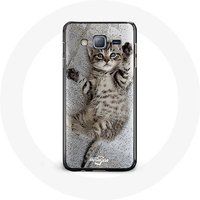 Maniacase Hoesje voor Samsung Galaxy J7 2016 Schattig Bengaals katje