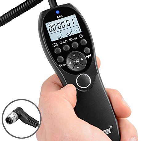 ayex AX-3 timer-afstandsbediening DC0 voor Nikon D810, D800, D700, D5, D4, D4S, D3 enz.