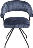 Kare Design Draaistoel Arabella blauw