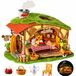 Fluffy Grove - Kit de construction pour une maison - Mini maison de poupée à construire soi-même - Puzzle 3D en bois - 229 pièces - Bois, plastique et papier - À partir de 14 ans - Dimensions du modèle assemblé : 21,8 x 15,5 x 18,7 cm