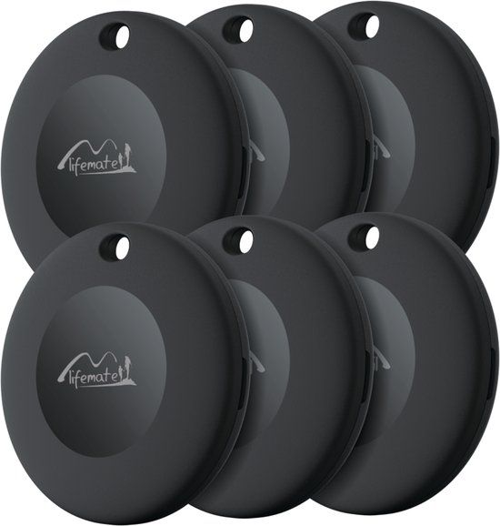 Lifemate - Life Tag - 6 Pack - Android Tracker - Black