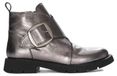 Boccato bottines femme cuir gris avec doublure polaire, talon 3,5 cm, semelle 2 cm