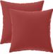 vidaXL - Kussensloop - 2 pcs - HEERLEN - Wijnrood - 45 x 45 cm - Polyester
