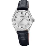 Festina F20009/5 Dames Polshorloge Zwart Leer/Staal Saffierglas 10 ATM