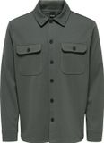 Only & Sons Newkodyl Overhemd - Herenblouse lange mouw - Grey Pinstripe