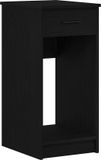 vidaXL Computertorenstandaard met lade 35x45x77 cm zwart