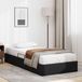 Prolenta Maison Exclusive - Ottoman Bettgestell Schwarz 100 x 200 cm Kunstleder