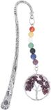 ZenithVibe Chakra Marque-page en Faux Cristal, Design Arbre de Vie