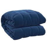 vidaXL Verzwaringsdeken 200x230 cm 9 kg stof blauw