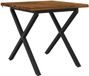 vidaXL Table de salle à manger avec bord vivant 90 x 90 x 75 cm Bois d'acacia massif