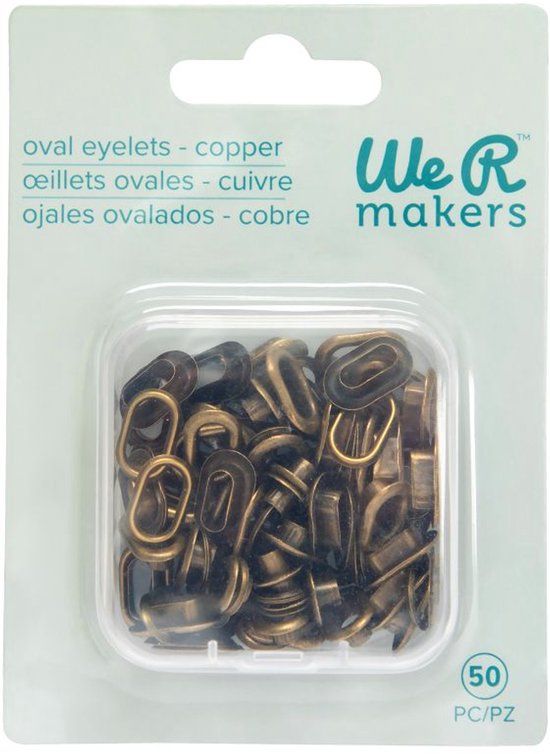 We R Makers 50 copper oval eyelets crop - a-dile