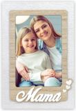 Zep Houten Fotolijst met tekst Mama / Sandra ES Bruin voor foto 10x15