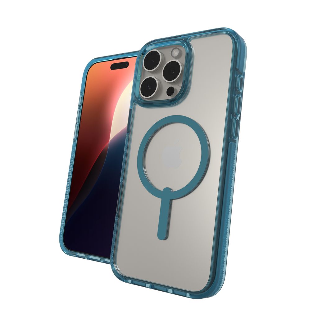 ZAGG Santa Cruz Snap Mag Hoesje geschikt voor iPhone 16 Pro Max - retro blue