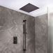 Hudson Reed Moderne Doucheset met Thermostatische 2-Weg Inbouw Douchekraan met Regendouche en Handdouche met Glijstang Modern - Zwart