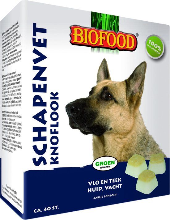 Biofood Schapenvet Maxi Bonbons Knoflook 40 ST - 270 g