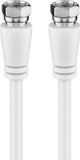 Goobay SAT Antenna Cable (Class A+, >95 dB), 3x Shielded 3 m