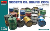 MiniArt Modelbouwpakket Diorama - 49009 Modern Oil Drums 200L