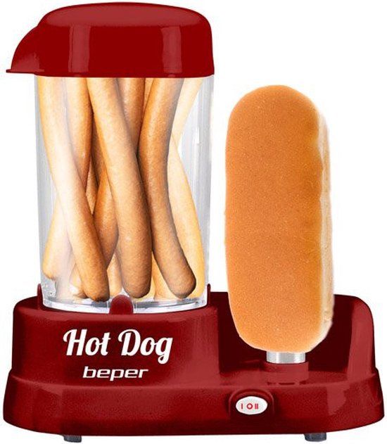 Beper P101CUD501 Hotdogmaker - Rood - 350W