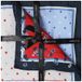OLYMP Pochet blauw/rood/wit, Motief