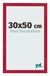 Bologna Cadre Photo 30x50 cm - Rouge - MDF