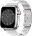 Strap-it Stalen schakel horlogeband - Geschikt voor Apple Watch bandje - Series 1/2/3/4/5/6/7/8/9/10/11/SE/SE2/SE3 - Zilver - Premium metalen band met RVS vlindersluiting - iWatch bandje voor maat: 38 / 40 / 41 / 42mm