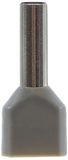 SeKi 14223 Twin Adereindhulzen 2 x 4,0 mm², Grijs, 100 Stuks