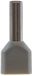SeKi 14223 Twin Adereindhulzen 2 x 4,0 mm², Grijs, 100 Stuks