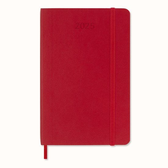 Moleskine 2025 Agenda - Wekelijks - Pocket - Zachte Kaft - Rood