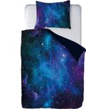 Ulticool Dekbedovertrek - Galaxy Astronaut - 140 x 200 cm - Blauw/Zwart/Paars