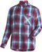 Maier Sports Shirt met lange mouwen Claas Salsa-blue aster-check
