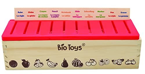 Lexibook EDU250i1 Bio Toys - Woordjesbox - Sorteerbox van hout - EN/FR