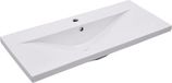 vidaXL Inbouwwastafel 91x39,5x18,5 cm Keramiek Wit