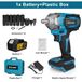 StarTech Accu Accuboormachine met slagfunctie, 1200 Nm - Borstelloze slagmoersleutel - Aandrijving van 1,27 cm - 18V accuwerking - Geschikt voor 18V accupakketten - Wordt geleverd met 1 accu