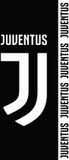Juventus - Badlaken zwart/wit 70x140 cm