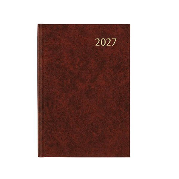 Aurora Universe Florence weekagenda met uurindeling 2027 bordeaux (1 week per 2 pagina's) 6-talig