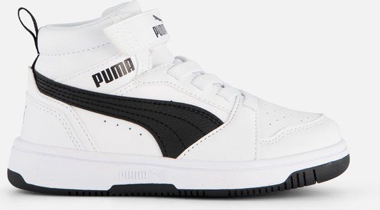 PUMA Rebound V6 Mid AC+ PS Sneakers Kids - White/Black - Size 30 - Unisex