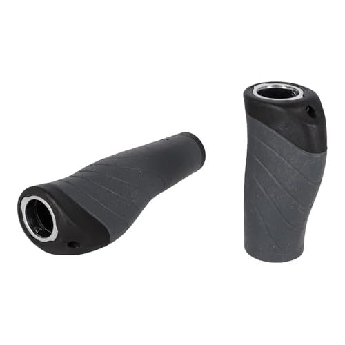 XLC Ergonomic GR-S04 Unisex Grips, Black/Grey, 135/92 mm