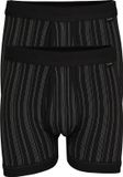 SCHIESSER Original Classics shorts (2-pack) - Zwart gestreept