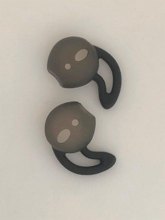 KELERINO. KELERINO - Anti-slip siliconen earhooks voor AirPods 1 & 2 - Grijs