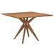 VidaXL Tuintafel vierkant 110x110x75 cm massief acaciahout
