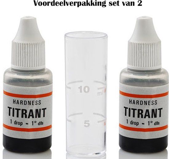 Rekx® Testkit waterhardheid - Voordeelverpakking set van 2 - Kalktest - Kalktester - Duitse Hardheid